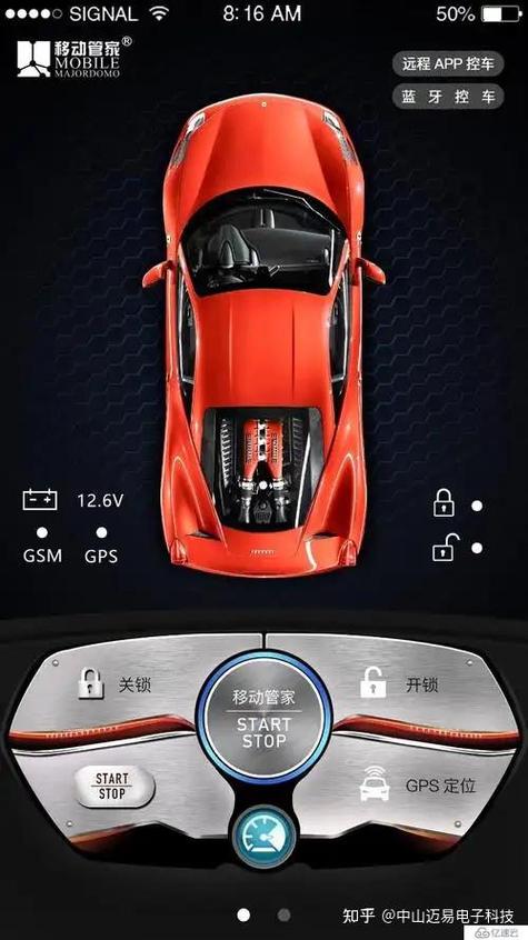 手机远程智能控车系统图标