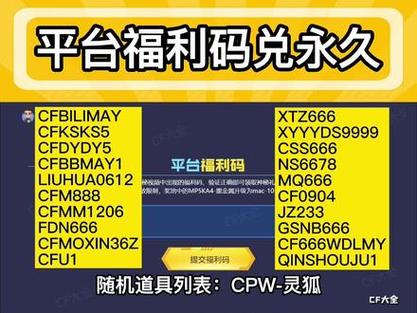 cf手游cdkey兑换码cop游戏截图