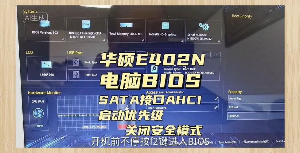 华硕电脑进入bios怎么设置正常开机缩略图