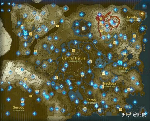 荒野之息各种boss位置图标