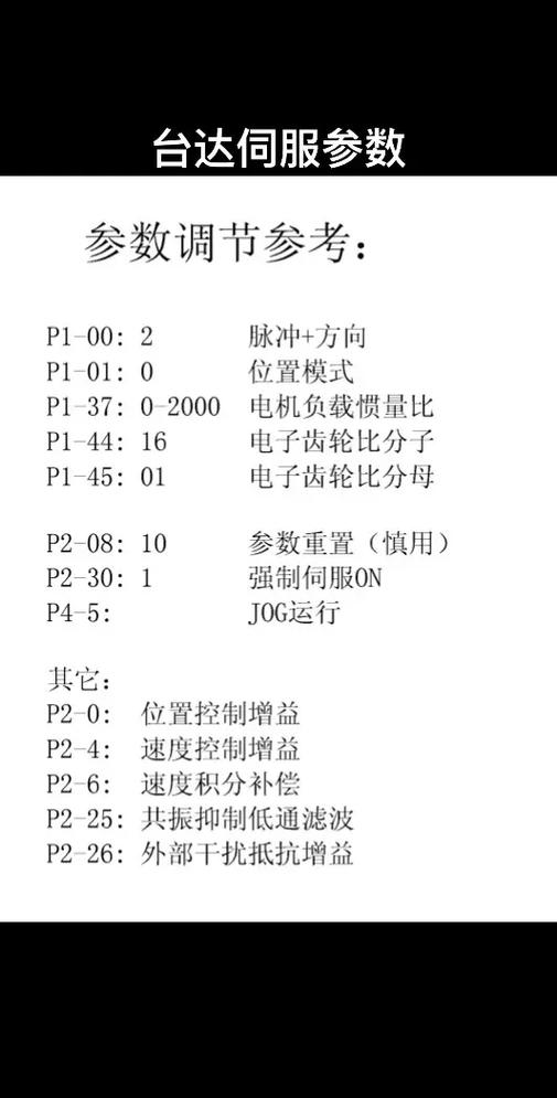 台达b2伺服改变方向是哪个参数缩略图