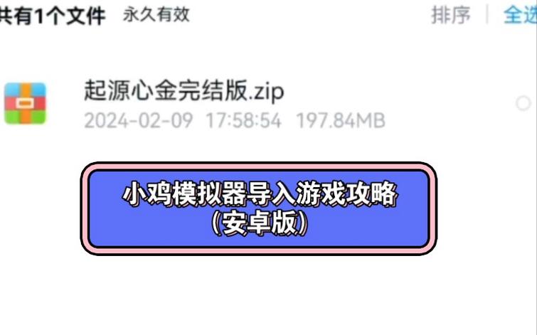怎么把游戏导入小鸡模拟器缩略图