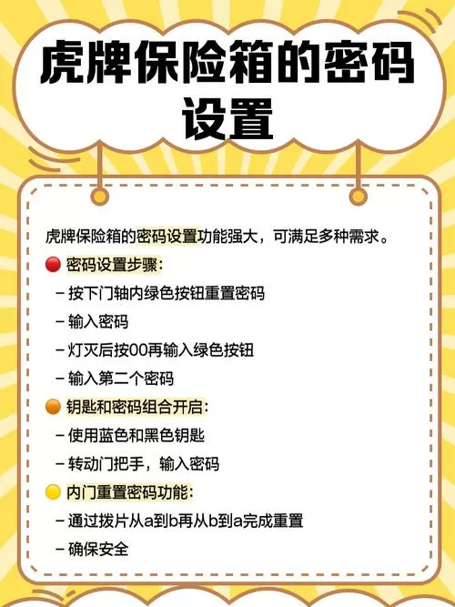 虎牌保险柜密码重置方法游戏截图